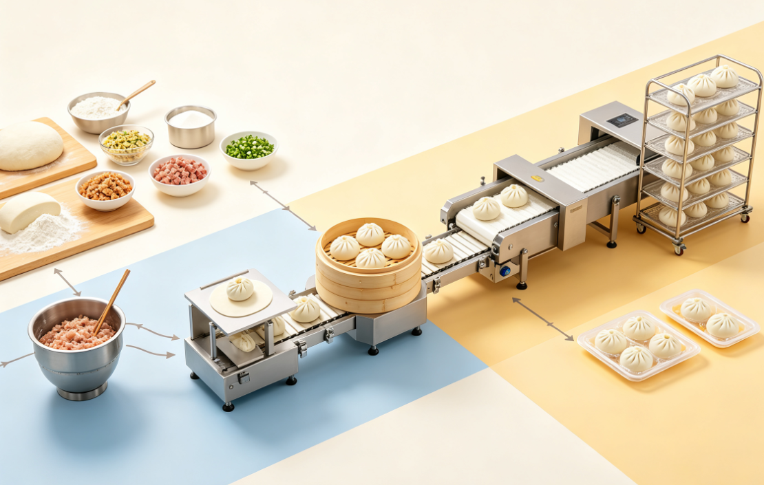 工艺解析 | 速冻包子加工工艺：从原料到成品的全流程技术解析
